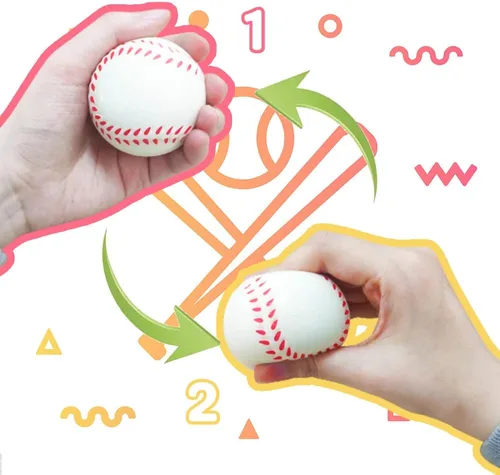 Miniatura 3 de Paquete de 24 unidades de pelota antiestrés de baloncesto de 2.5 pulgadas, mini pelotas de espuma para apretar con temática deportiva para regalo