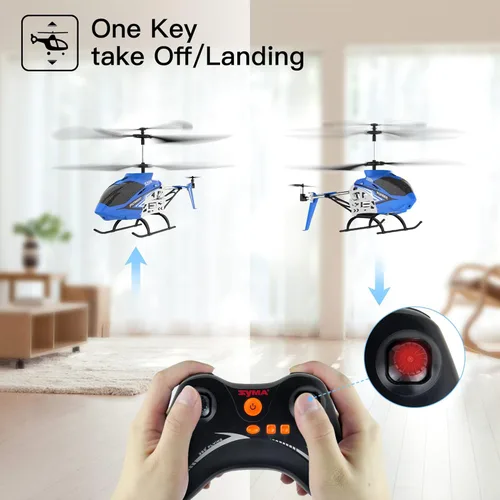 Miniatura 4 de Cheerwing Helicóptero de control remoto, SYMA S39H Helicóptero RC con retención de altitud y modo de alta y baja velocidad, 2 baterías, avión