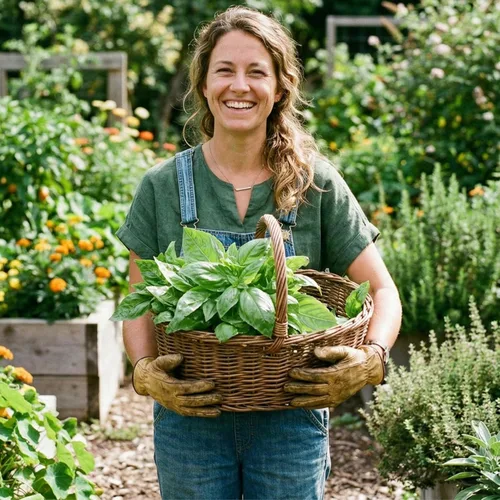 Miniatura 6 de Seed Needs Semillas de albahaca para plantar hierbas italianas de hojas grandes, reliquia sin OMG y sin tratar, cultiva un jardín de hierbas