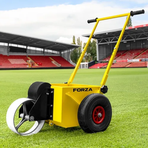 Miniatura 5 de FORZA - Marcador de línea de transferencia de rueda, tanque de pintura de acero duradero, mango ajustable y fácil control de línea, ideal
