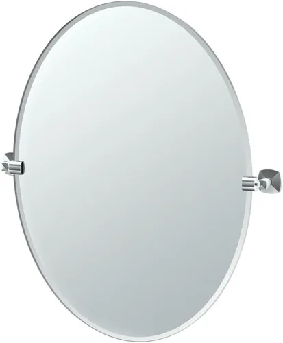 Miniatura 4 de Gatco 4149SM Jewel Espejo rectangular sin marco, cromo, 24 pulgadas de alto