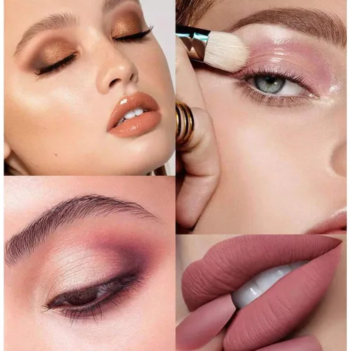 Miniatura 6 de Newooh - Juego de maquillaje profesional, kit de iniciación de cosméticos con bolsa de almacenamiento, paleta de maquillaje portátil de viaje, juego