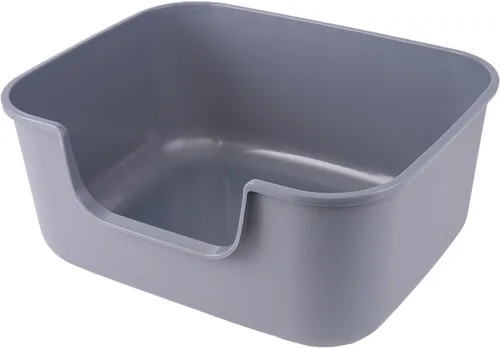 Miniatura 8 de Caja de arena grande para gatos con lados altos, cajas para gatos de interior, bandeja de arena para gatos para gatitos, caja de arena con entrada