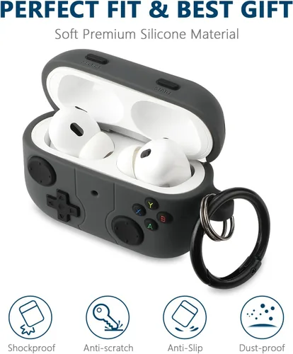 Miniatura 2 de [Paquete de 2] Gedicht para Airpods Pro, bonita funda de personajes de dibujos animados de AirPods Pro, diseño único, divertido y divertido Kawaii