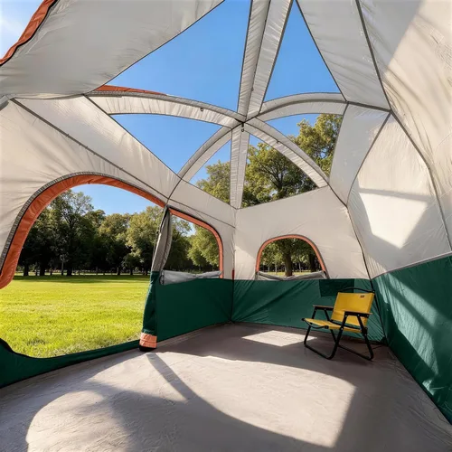 Miniatura 6 de CAMPROS CP Upgraded 6/8 Person Camping Tents, Waterproof Windproof Family Tent with Larger Mesh Windows & Door, Double Layer, Easy Set Up, Verde