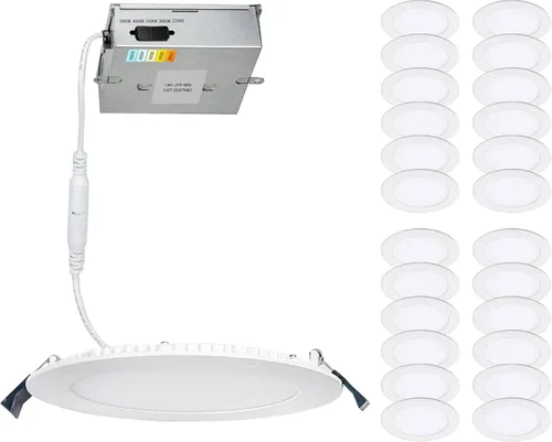 Miniatura 14 de WAC Lighting Lotos - Luz LED empotrable redonda de 4 pulgadas, 5 CCT, seleccionable, 8 W, 725 lúmenes, hermética, hermética, 120 V-277 V, universal