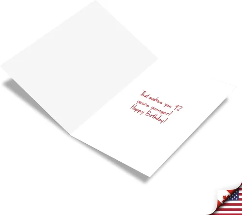 Miniatura 2 de NobleWorks - Divertida tarjeta de felicitación de cumpleaños con sobre (4.63 x 6.75 pulgadas) - 55 pulgadas Celsius C9575MBG