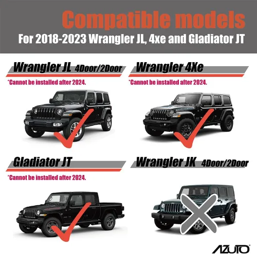 Miniatura 2 de AZUTO para Jeep Wrangler JL Luz LED de Asiento Delantero Luz de Mapa Interior Luz Delantera para Jeep Wrangler JL/Gladiator (JT) 2018-2023 MHG-043