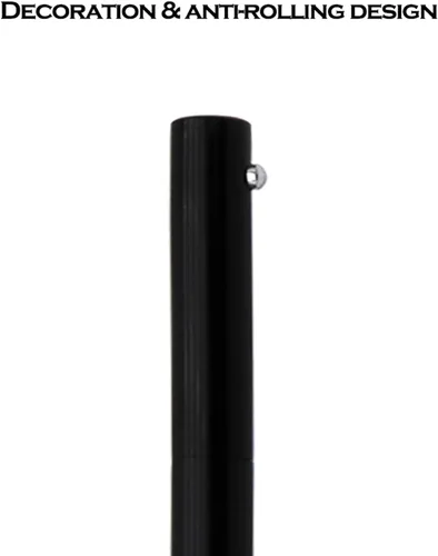 Miniatura 3 de DUNBONG Bolígrafo de gel de metal retráctil, bolígrafo de punta media de 0.020 in, tinta de gel negra (negro)