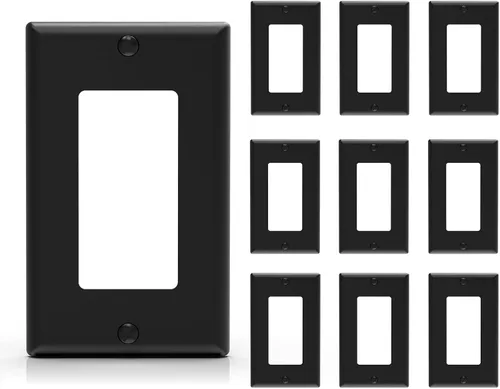 Miniatura 21 de ELEGRP Placa decorativa de pared para receptáculo, cubiertas decorativas de tamaño estándar de 1 gang, placas frontales de policarbonato irrompibles