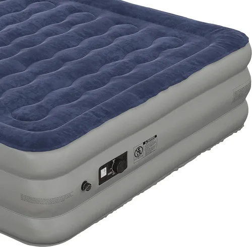 Miniatura 9 de Flash Furniture Kellos - Colchón de aire de 18 pulgadas con bomba eléctrica interna certificada ETL y funda de transporte, color azul Queen