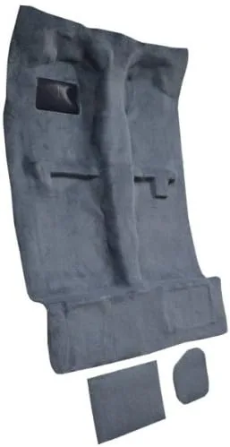 Miniatura 2 de Alfombra automotriz compatible con camioneta Toyota de cabina extendida 1995 a 2004, Tacoma (finales de 95-04) (801-pelo de corte de felpa negro)
