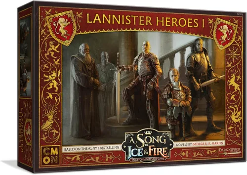 Juego de Miniaturas de Mesa Una Canción de Hielo y Fuego Conjunto de Héroes Lannister I - ¡Comanda el Poder de los Héroes Icónicos de los Lannister!
