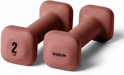Miniatura 10 de WeGym SafeGrip Square Dumbbells with Anti Slip Handles, Aesthetic Free Weights for Home Workouts, Stable Design Prevents Rolling during Floor