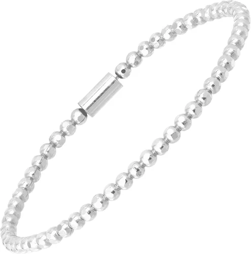 Silpada Pulsera elástica de plata esterlina 'Charlotte', 6.75"