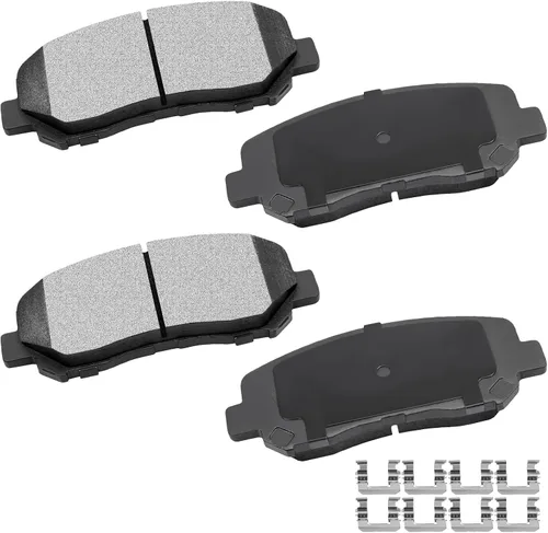 Miniatura 30 de Cciyu D627 Kit de 4 piezas de pastillas de freno cerámicas traseras 1994-2004 para Ford Mustang