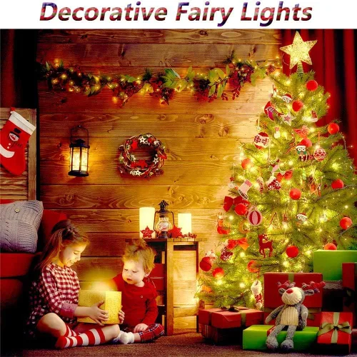 Miniatura 2 de Guirnalda de luces LED de 99 pies con 300 luces para dormitorio, patio, interior/exterior, impermeable, luces de cobre para cumpleaños, boda