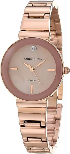 Miniatura 12 de Anne Klein Reloj de pulsera con esfera de diamante genuino para mujer