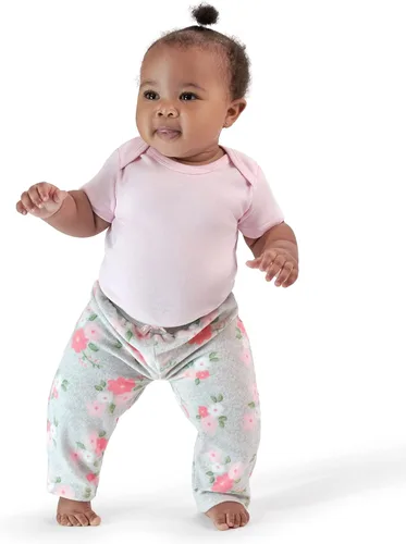 Miniatura 6 de Gerber Paquete de 4 pantalones de microfibra para bebé niña