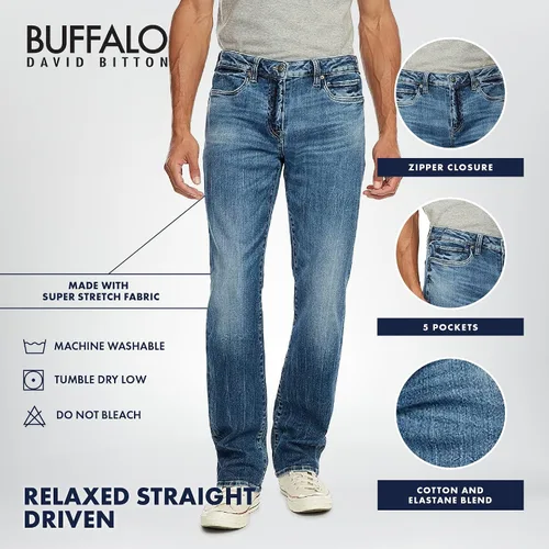 Miniatura 4 de Buffalo David Bitton Men's Relaxed Straight Driven Jeans