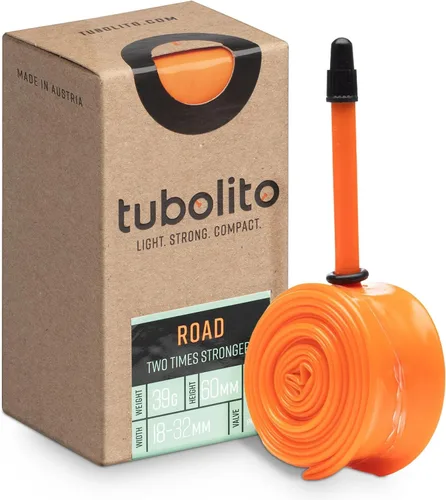 Tubolito Tubo de carretera 700C x 0.709-1.260 in | Ligero, fuerte y compacto | Compatibilidad de llantas y frenos de disco | 2 x protección contra