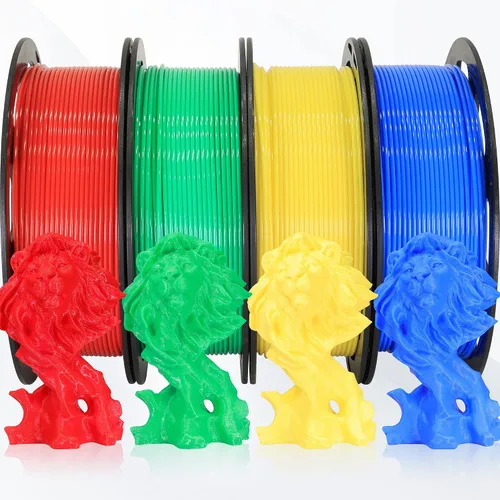 Miniatura 44 de Bblife - Filamento PLA multicolor de arcoíris, brillante, cambia rápidamente de color y tiene un efecto sedoso, material para impresión 3D, 2.2