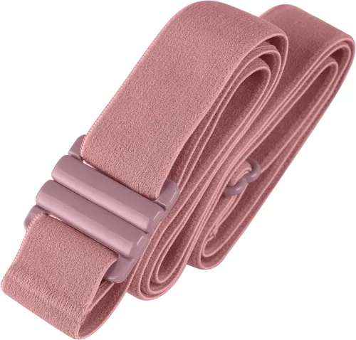 Miniatura 148 de Cinturón elástico ajustable – Cinturones para mujer, cinturón de cintura antideslizante, sin mostrar hebilla plana para mujer