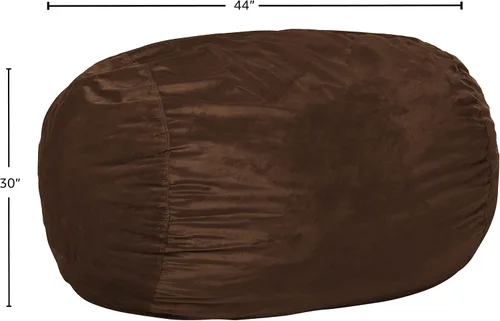 Miniatura 3 de Chill Sack Funda para silla puf, 5 pies, microgamuza - Chocolate Microsuede - Chocolate - Solo funda
