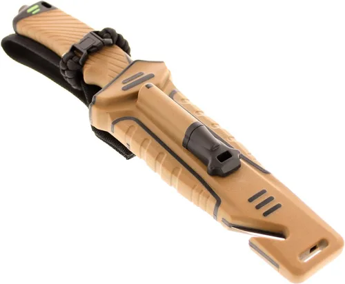 Miniatura 3 de StatGear 99416 Surviv-All cuchillo para aire libre con iniciador de fuego, afilador y cortador de cable