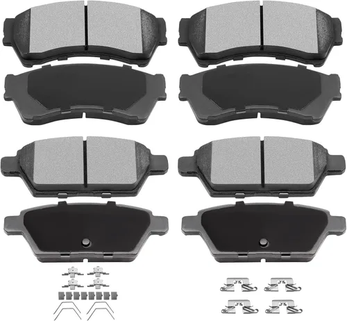 Miniatura 14 de Pastillas de freno, 4 pastillas de freno de disco de cerámica traseras ECCPP para Chevy Captiva Sport, Equinox, 10-17 para GMC Terrain, 07-09