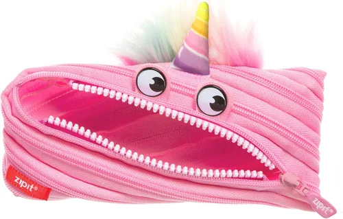 Miniatura 11 de ZIPIT Estuche de conejo para niñas, bonita bolsa con cremallera para niños y adolescentes, bolsa de papelería para la escuela, morado