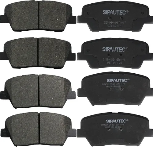Juego de 8 pastillas de freno de disco cerámico delanteras y traseras de repuesto para Hyundai Santa Fe Sport 2013-2018 (solo para 2.0L y 2.4L),