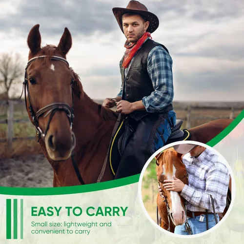 Miniatura 5 de Konohan Cinta métrica de caballo para altura y peso, cinta multifuncional para peso de caballo, medición de peso portátil de PVC para caballos, 8.2