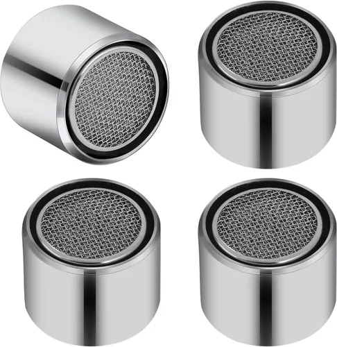 4 piezas de filtro de fregadero de baño aireador de grifo de cocina con carcasa de latón rosca hembra 55/64 pulgadas aireador para fregadero filtro