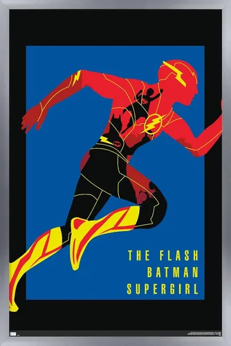 Miniatura 11 de Trends International DC Comics Movie The Flash - Póster de pared de héroes Versión enmarcada de caoba
