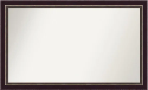Miniatura 149 de Amanti Art Espejo de baño de bronce para sobre el fregadero, 24 x 24 pulgadas, espejo cuadrado de bronce Lara para tocador, marco de madera