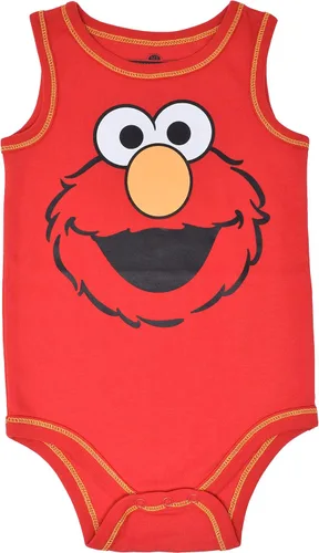 Miniatura 5 de Sesame Street Paquete de 5 mamelucos sin mangas para bebé niño y niña