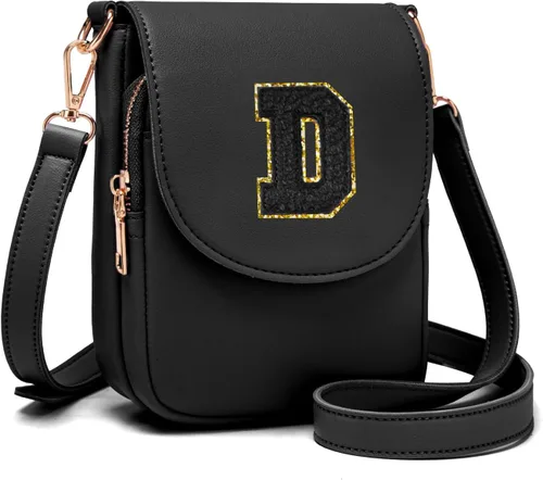 Miniatura 84 de Viverte Bolso Cruzado para Niñas Adolescentes Pequeñas, Bolso Inicial para Celular, Pequeña Cartera para Niños Pequeños, Bolso de Cuero con Tres