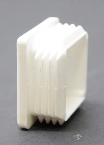 Miniatura 9 de Tapa de tubo cuadrada blanca de plástico universal de 1-1/2 pulgadas, tapón de acabado, tapa de extremo de tubo de tubo, deslizamiento de silla