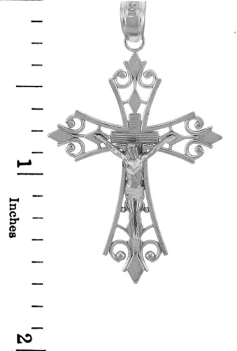 Miniatura 2 de Plata de ley 925colgante crucifijo encanto