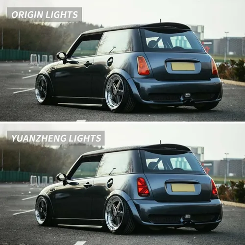 Miniatura 6 de VLAND LED Luces Traseras Rojas Compatibles Para [2001-2006 BMW Mini Cooper R50 R52 R53 y Mini Cooper Hatchback/Convertible de 1ª generación] Con