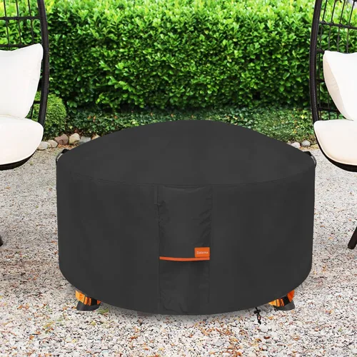 Miniatura 8 de Cubierta para hoguera, resistente al aire libre, 600D, 100% impermeable, cubierta cuadrada para hoguera, resistente a la intemperie, 30 pulgadas