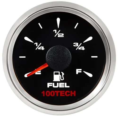 Miniatura 9 de 100TECH Medidor de Combustible 0-30 ohms Medidor de Nivel de Combustible Marino Impermeable 52mm 2-1/16"" Medidor de Combustible Diesel