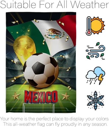 Miniatura 6 de Cartel de decoración del hogar de la Copa México para decoración del hogar, decoración de habitación, patio, porche, césped, jardín, bandera, poste