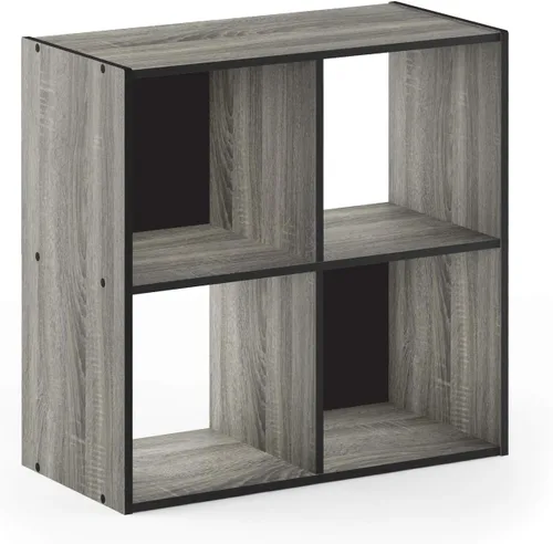 Miniatura 26 de Furinno - Estantería clásica para libros, estantes de almacenamiento, roble francés