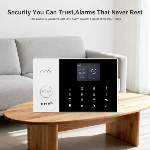 Miniatura 2 de PGST Sistema de seguridad inteligente para el hogar, sistema de alarma inalámbrico para el hogar con sensores de alarma de puerta de bricolaje