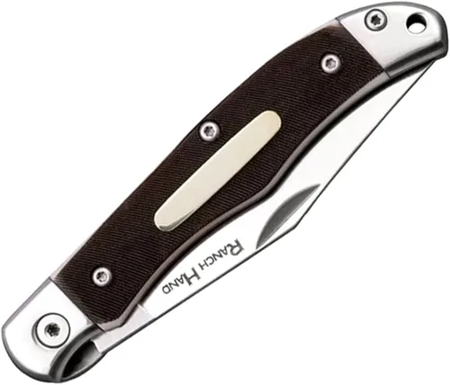 Miniatura 5 de COLD STEEL Ranch Hand SK-5 - Cuchillo plegable versátil de bolsillo compacto y versátil con hoja afilada de 3.75 pulgadas, mango de hueso aserrado
