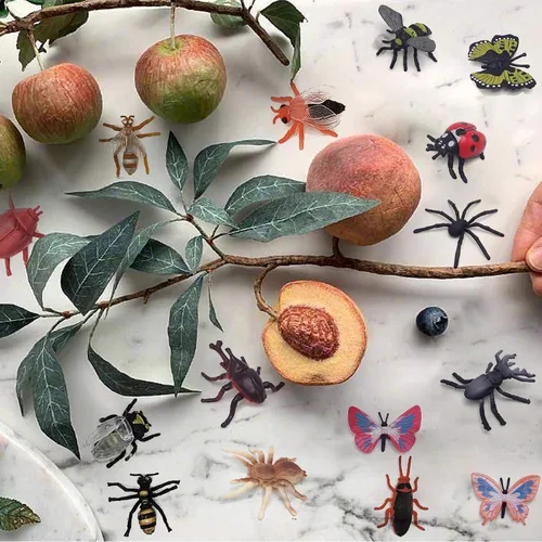 Miniatura 3 de YZXODN Paquete de 102 mini juguetes de insectos, figuras realistas de juguetes de insectos para niños, insectos de plástico falsos para fiesta