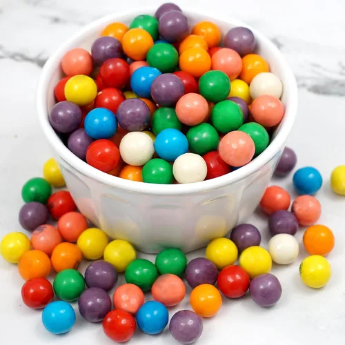 Miniatura 4 de Bolas de chicle para máquina de chicle, mini bolas de goma de mascar de 0.5 pulgadas, aprox. 560 piezas, bolsa a granel de 2 libras, bolas de goma