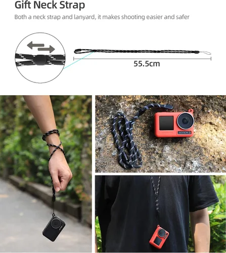 Miniatura 5 de Funda protectora de silicona para cámara DJI OSMO Action 4/Action 3, portátil a prueba de caídas OSMO Action 4/3, funda protectora de accesorios